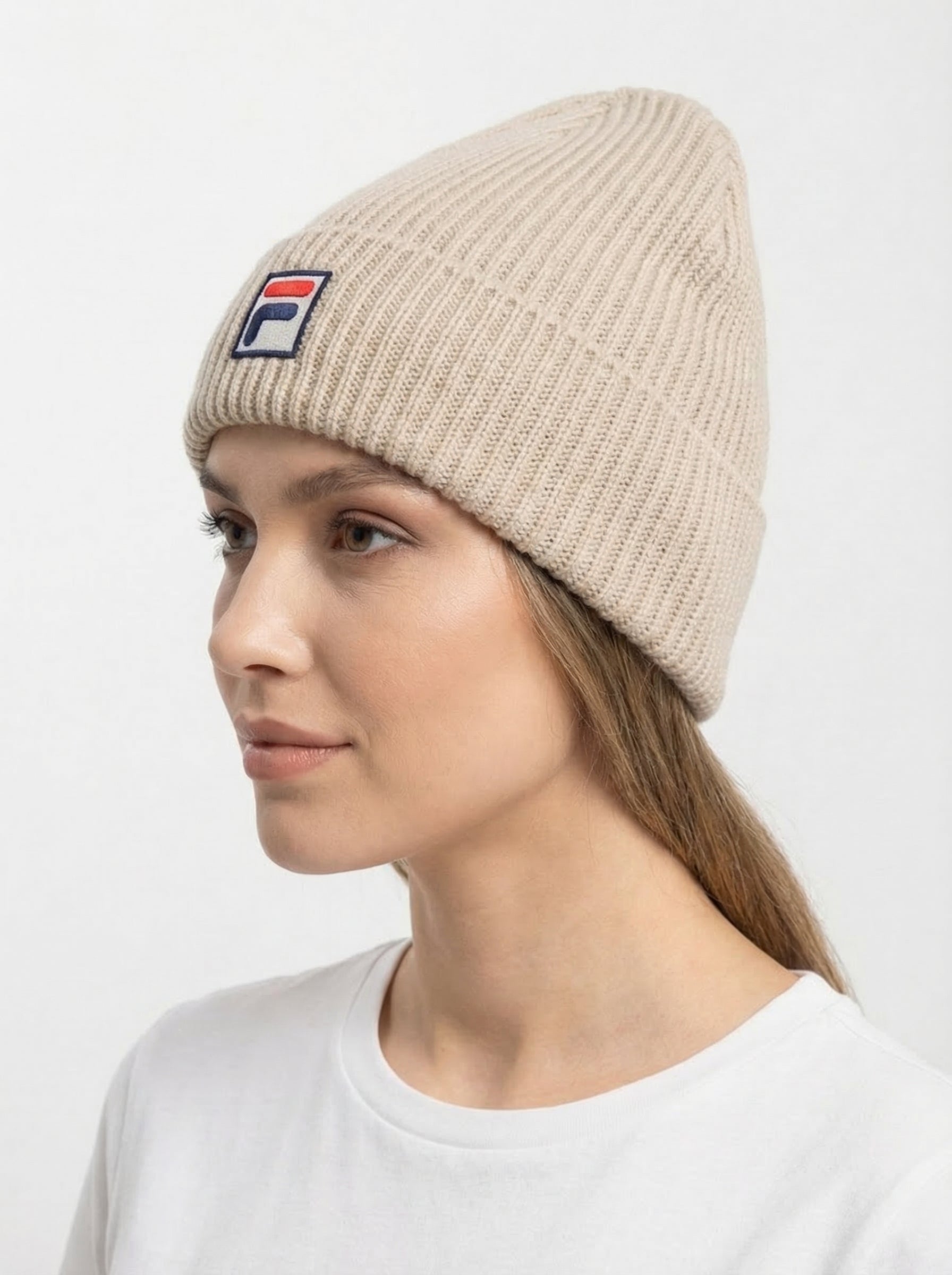 Fila Vintage Ribbed Knit Beanie