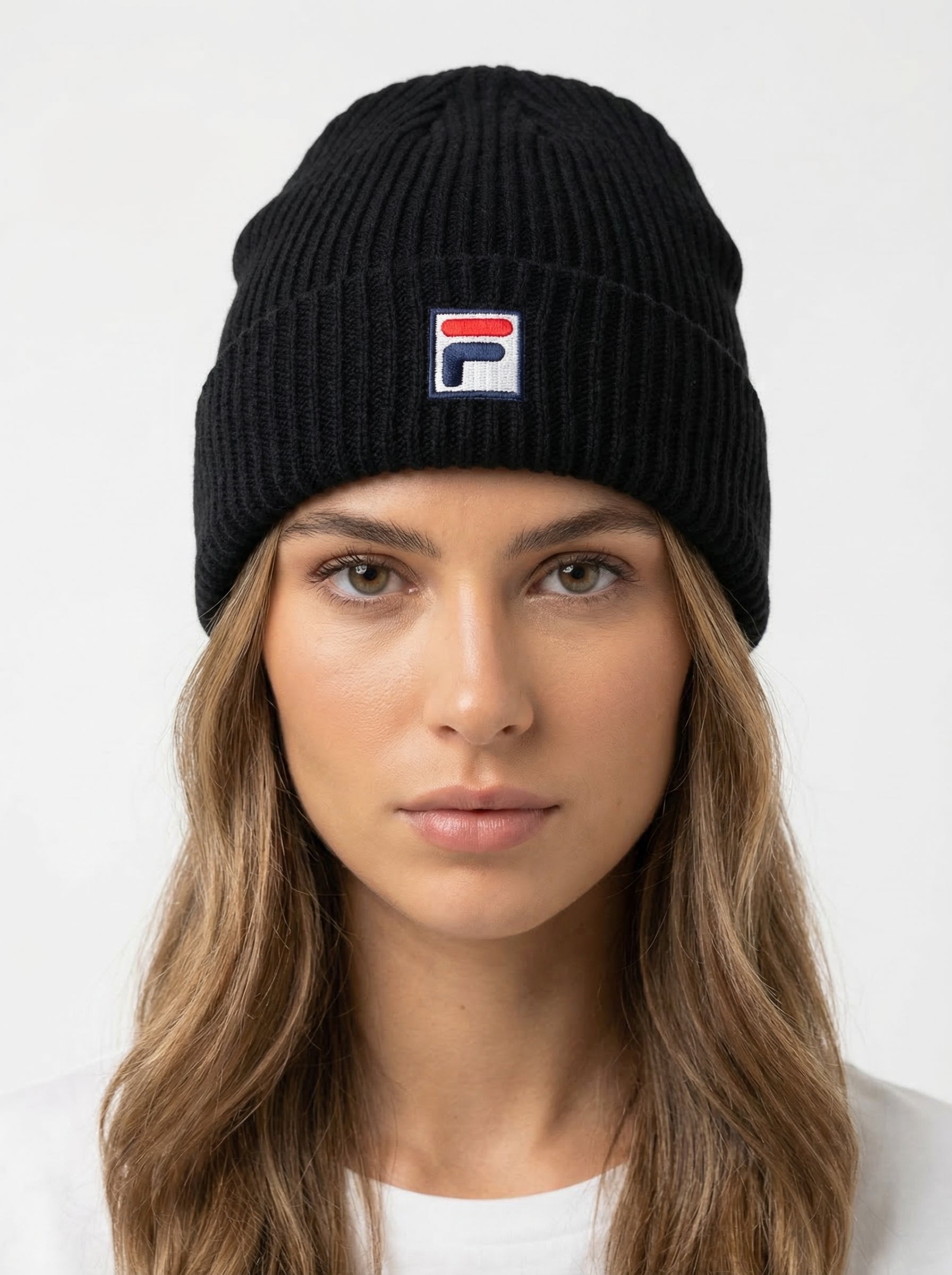 Fila Vintage Ribbed Knit Beanie