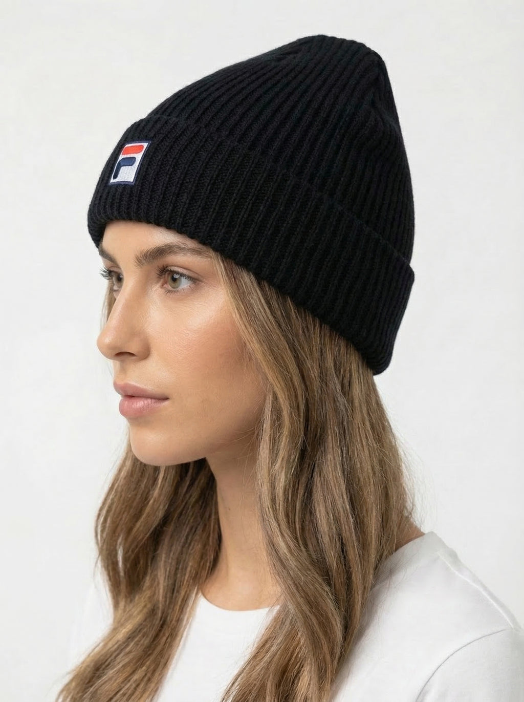 Fila Vintage Ribbed Knit Beanie