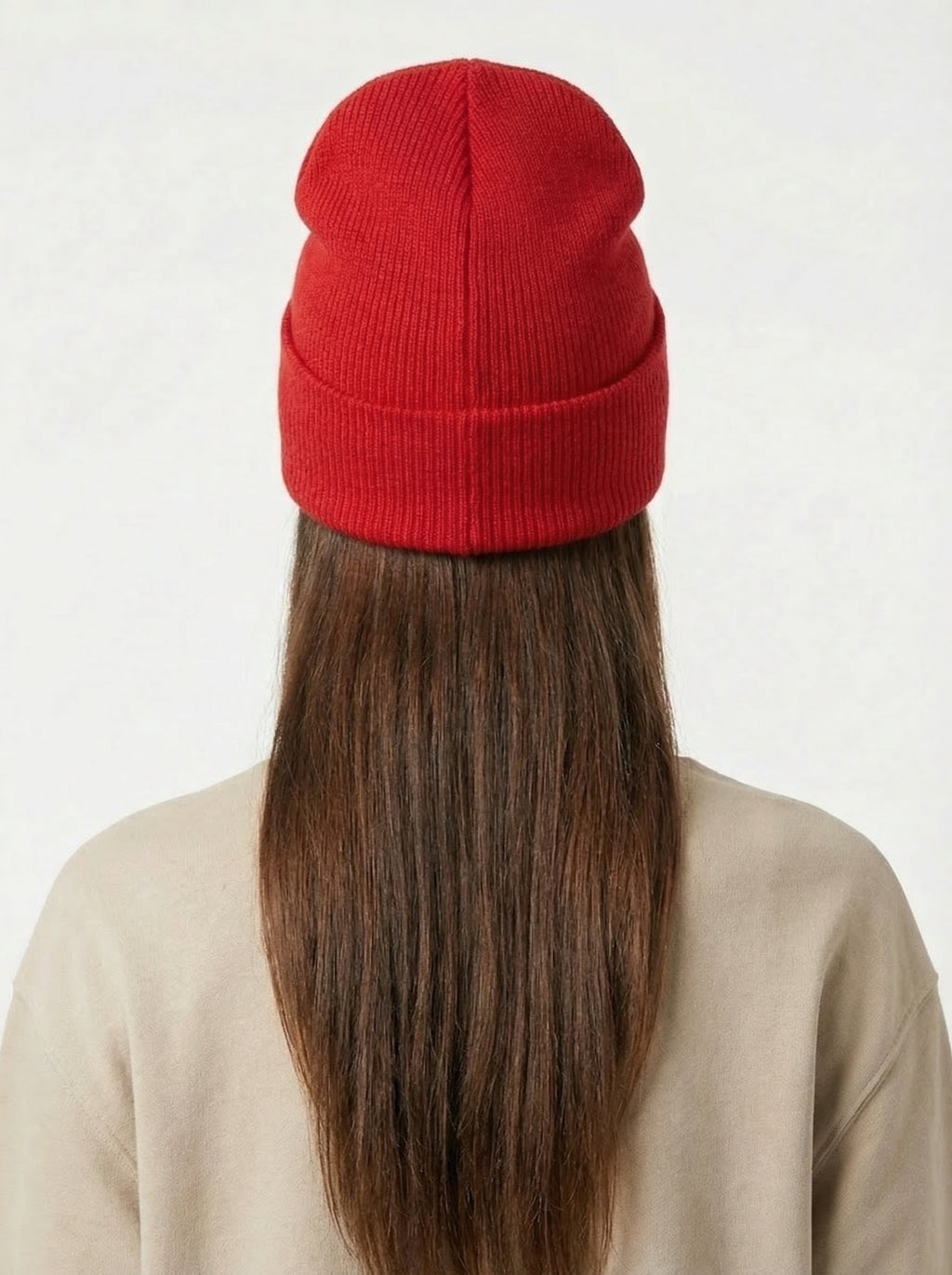 Carhartt WIP Essential Ribbed Knit Beanie with Brown Logo