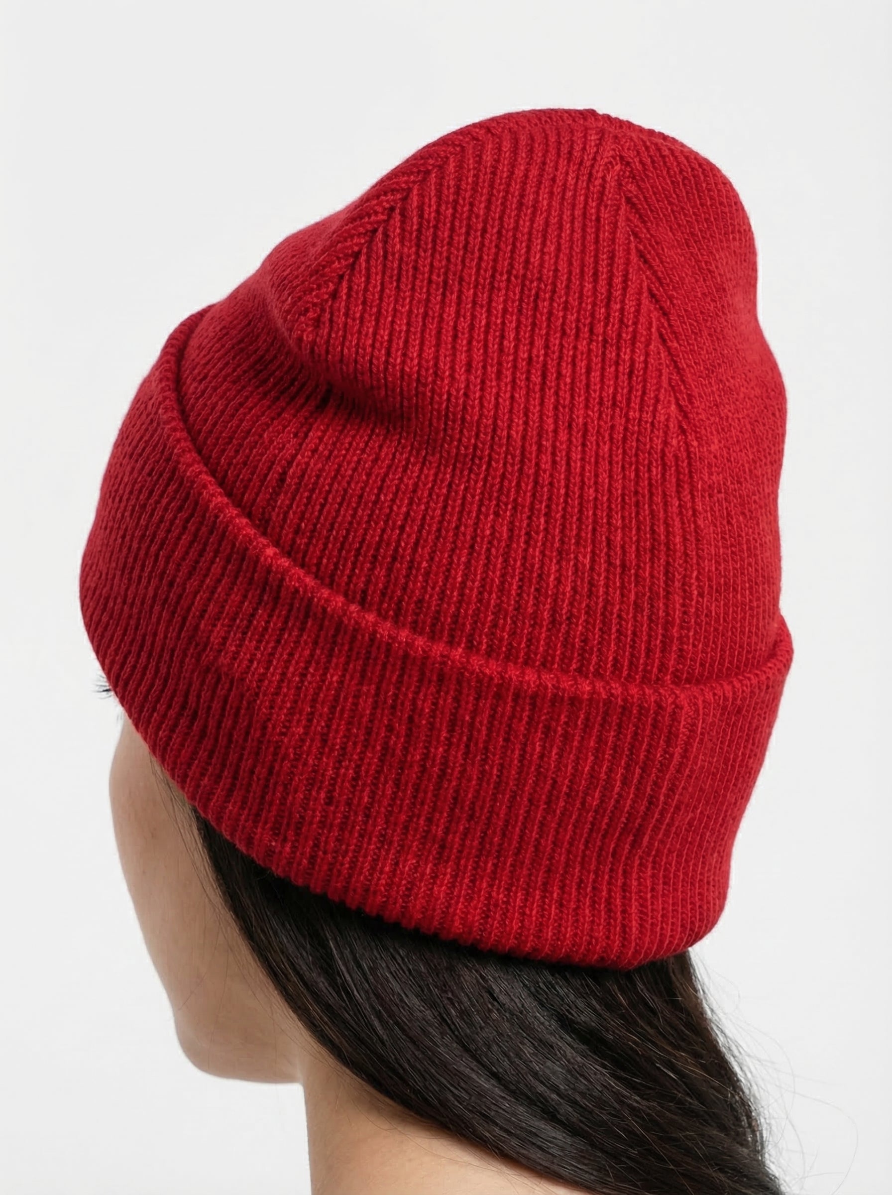 Carhartt WIP Essential Ribbed Knit Beanie with Brown Logo