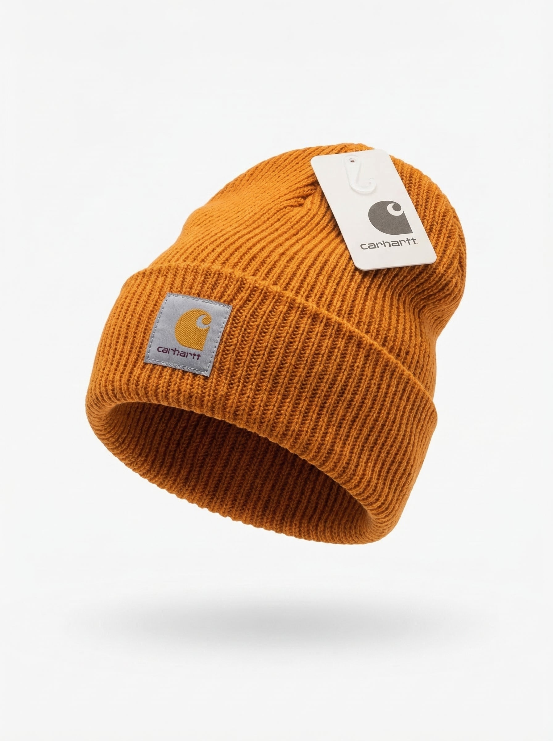 Carhartt Knit Beanie with Grey Logo Patch