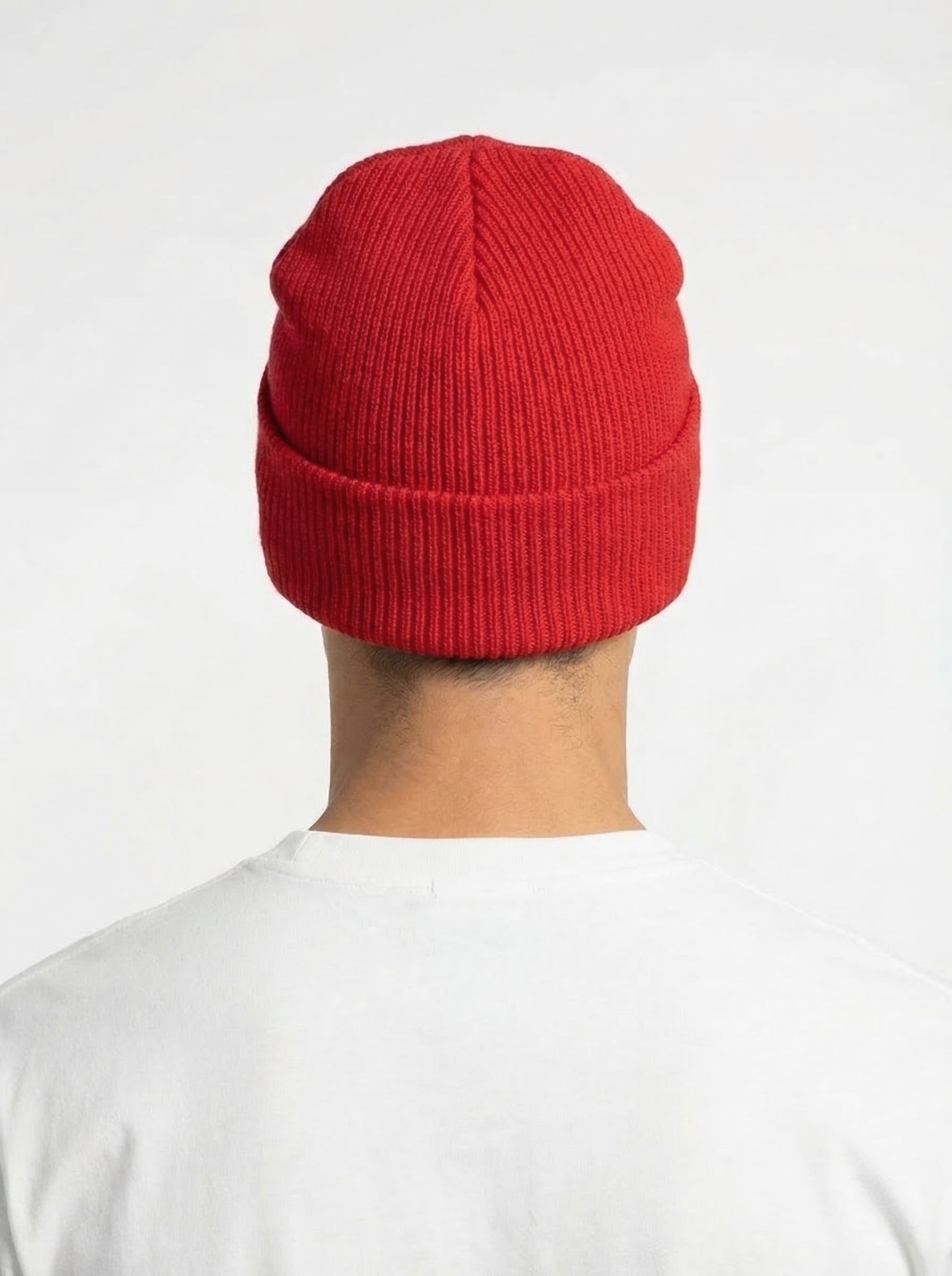 Carhartt WIP Essential Ribbed Knit Beanie with Brown Logo