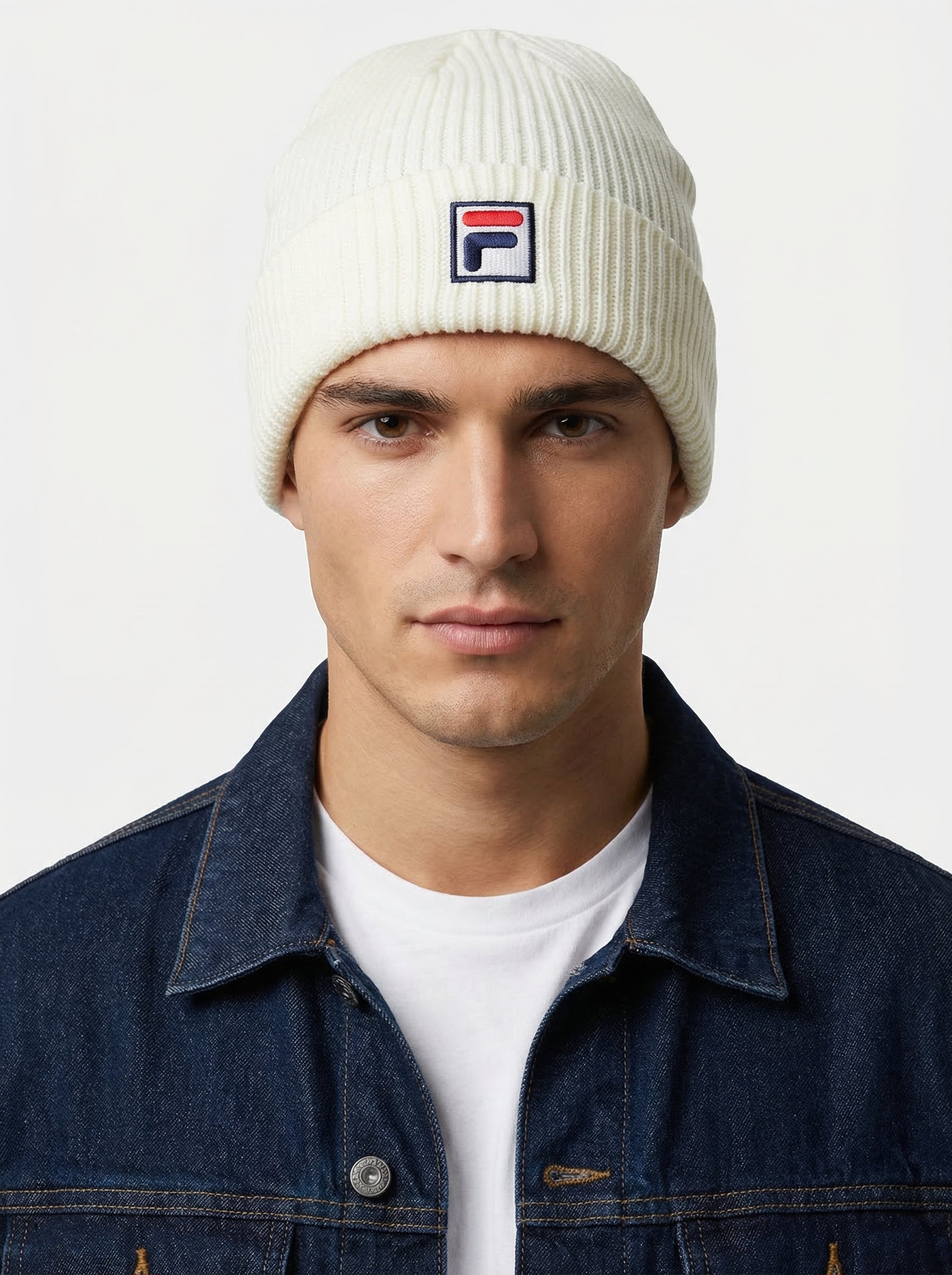 Fila Vintage Ribbed Knit Beanie