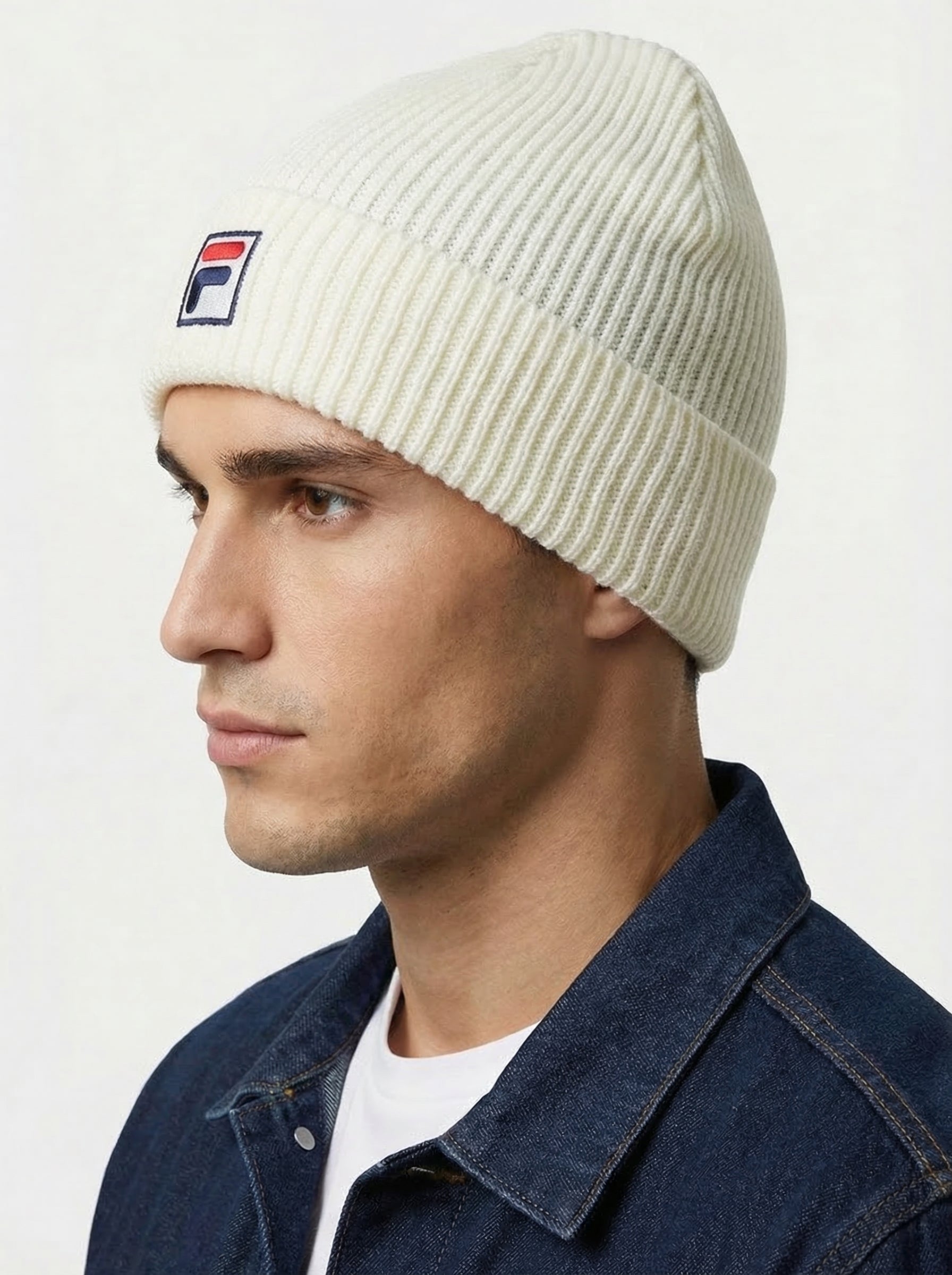 Fila Vintage Ribbed Knit Beanie