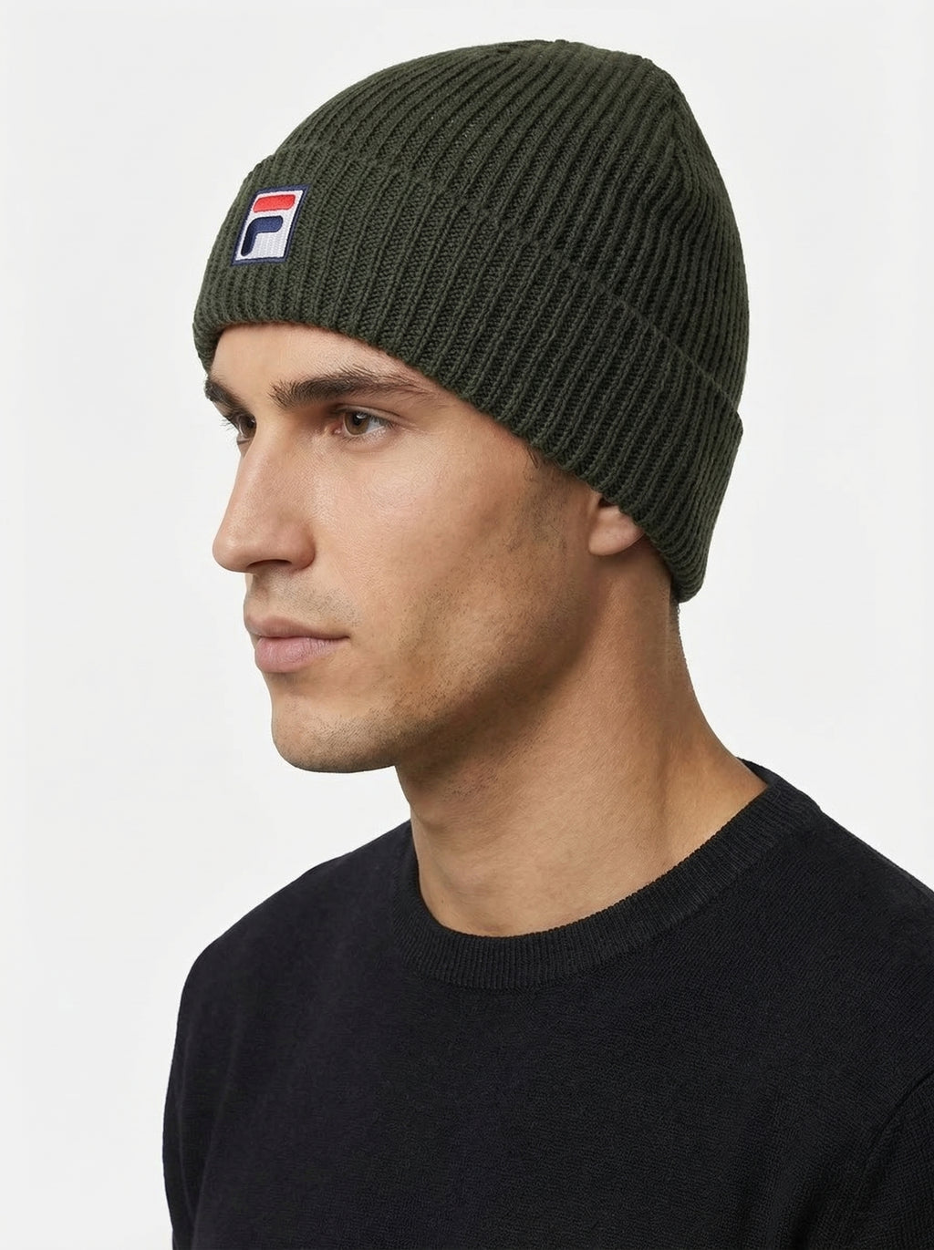 Fila Vintage Ribbed Knit Beanie