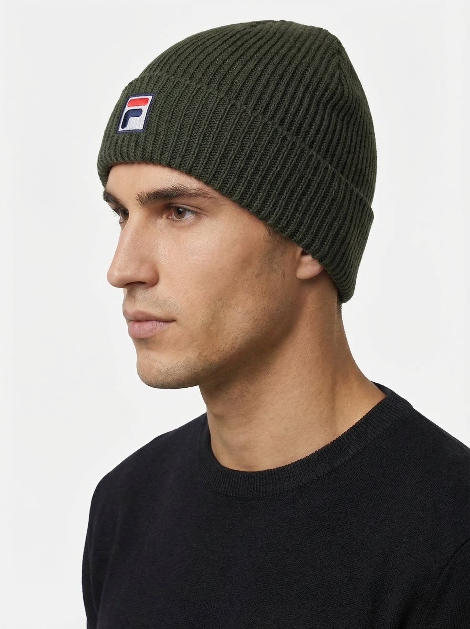 Fila Vintage Ribbed Knit Beanie