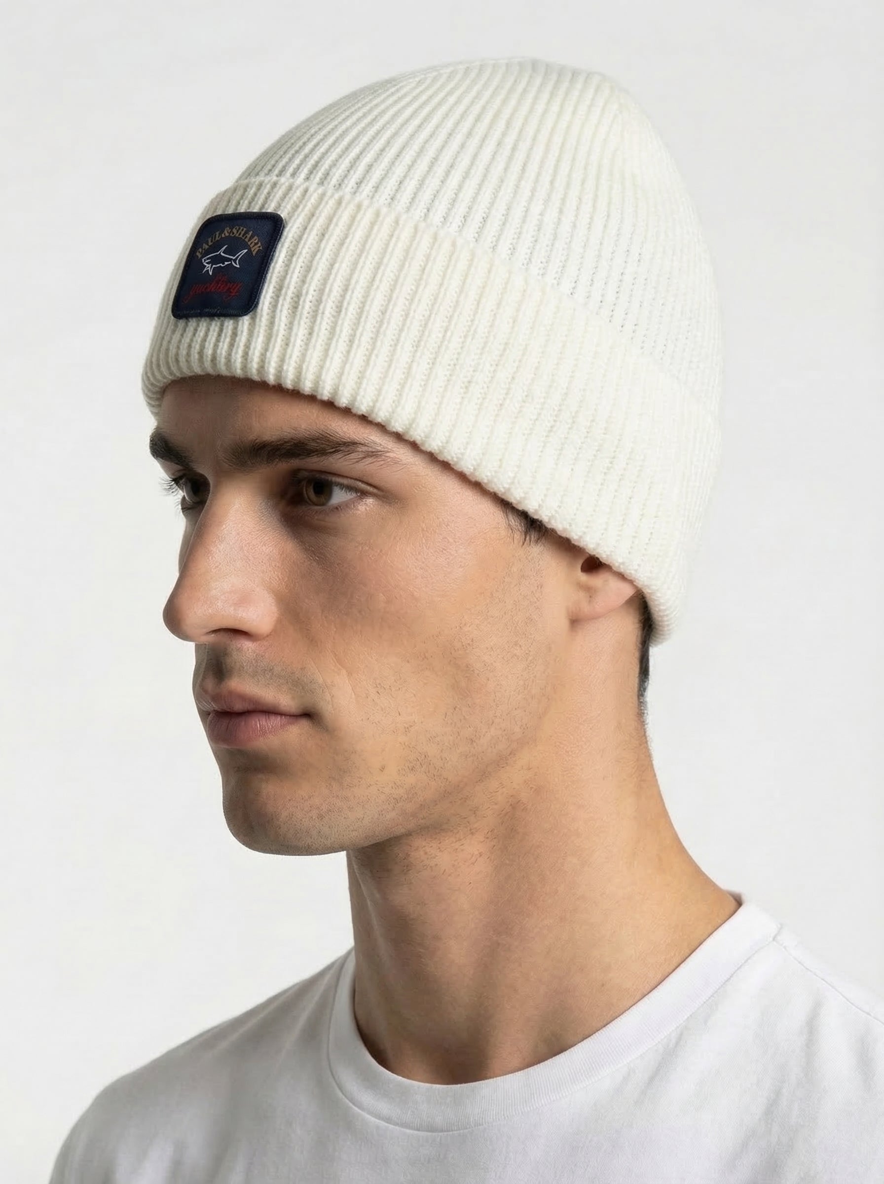 Paul & Shark Ribbed Wool Beanie