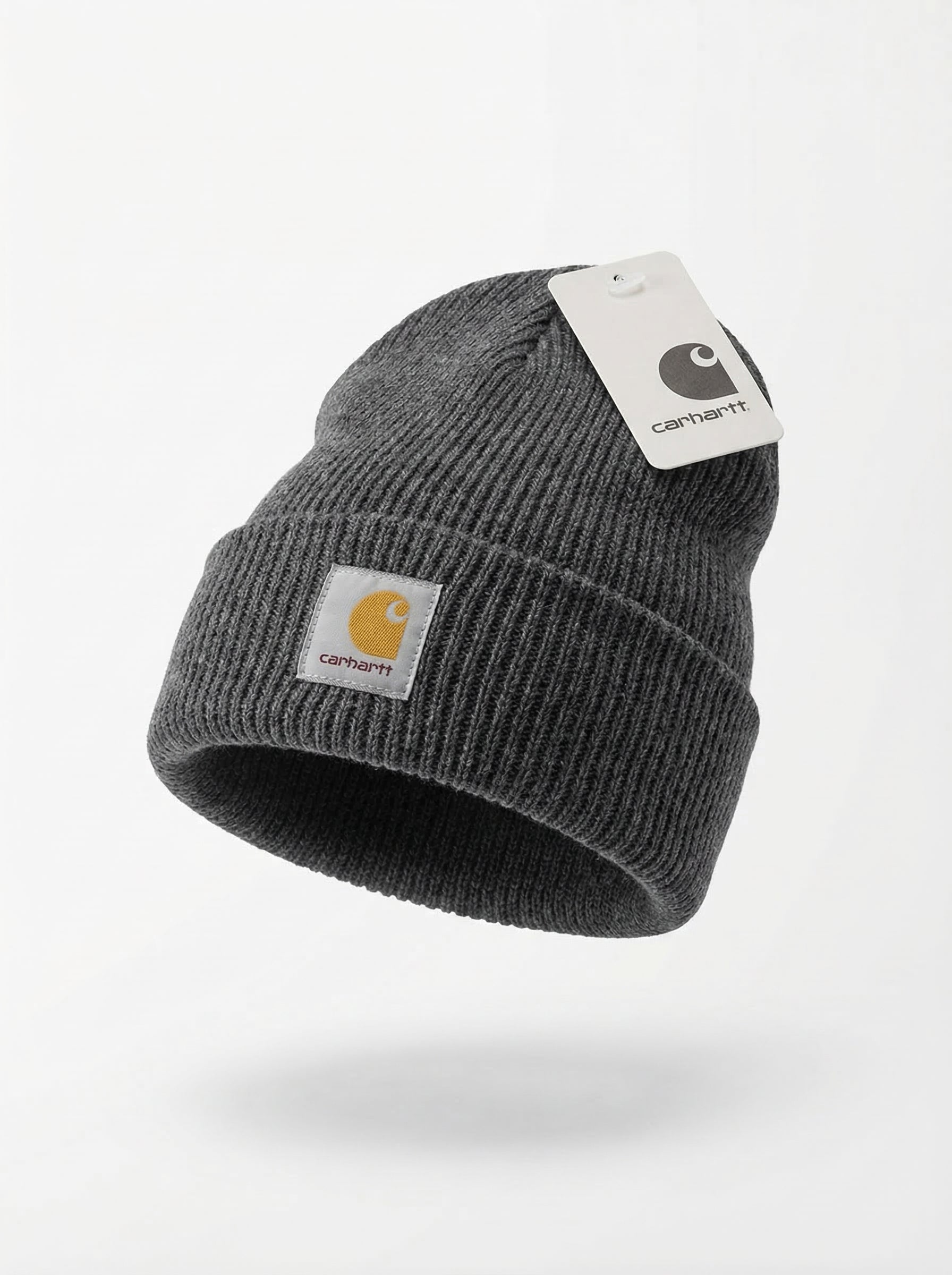 Carhartt Knit Beanie with Grey Logo Patch