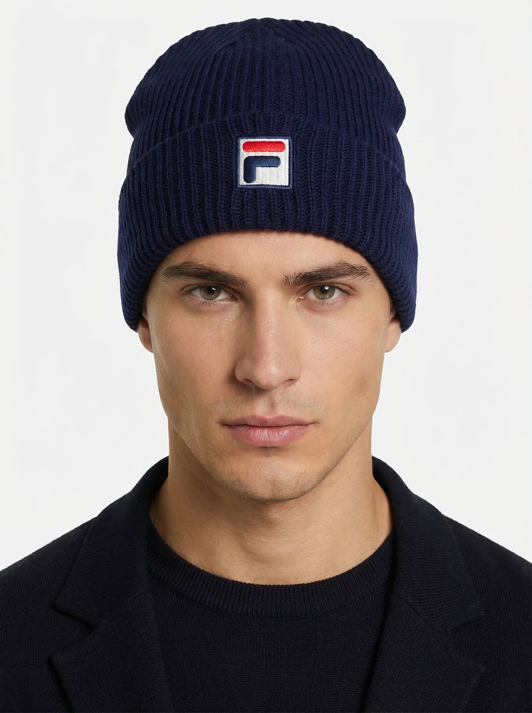 Fila Vintage Ribbed Knit Beanie