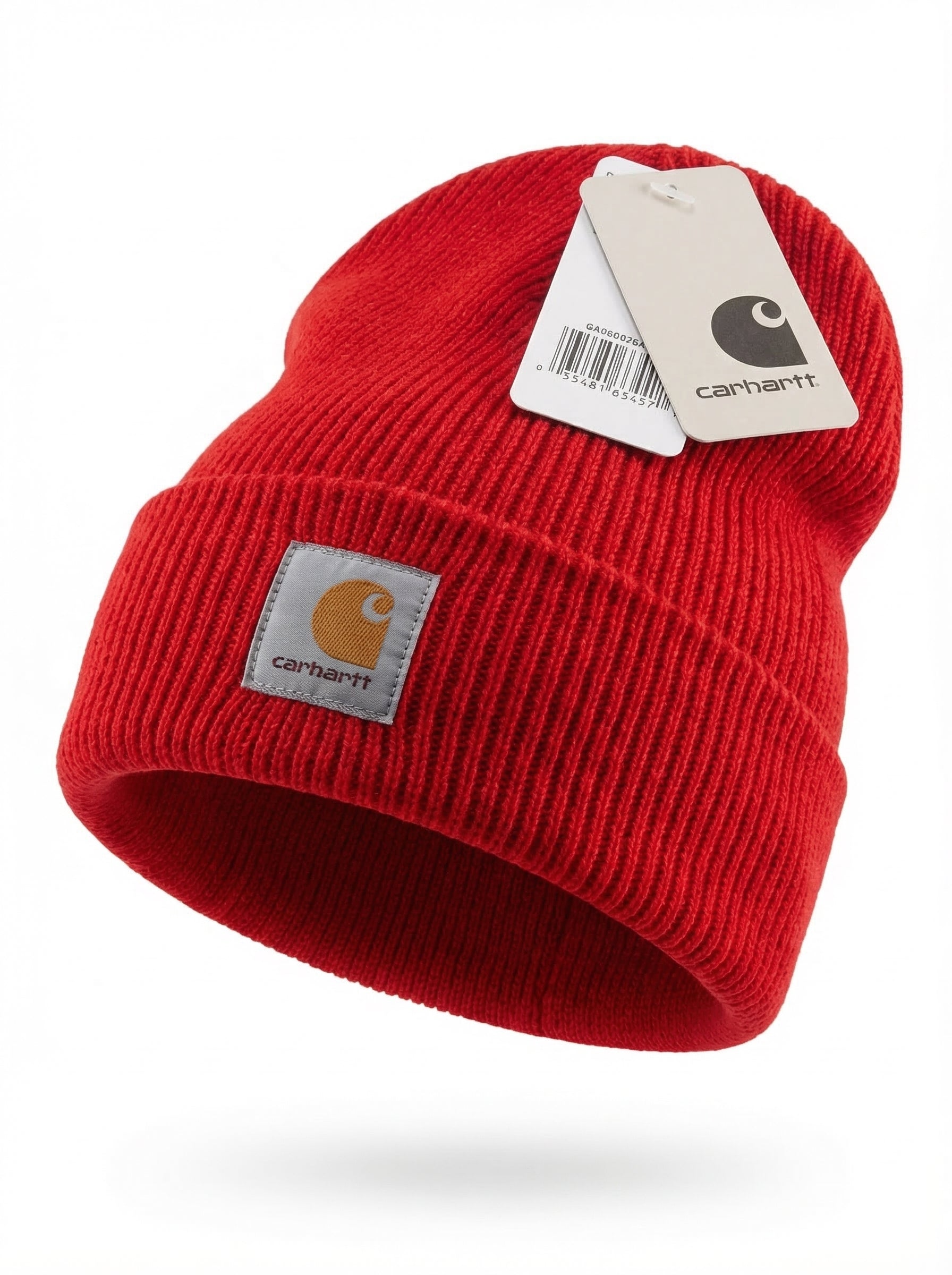 Carhartt Knit Beanie with Grey Logo Patch
