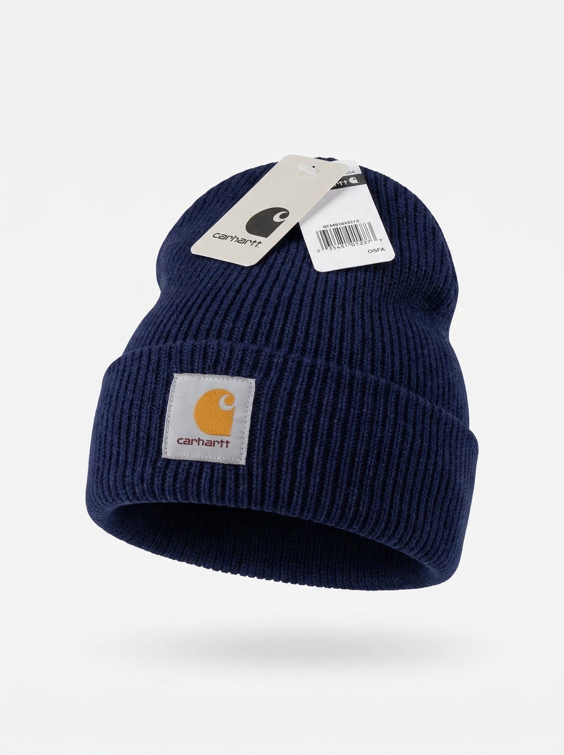 Carhartt Knit Beanie with Grey Logo Patch