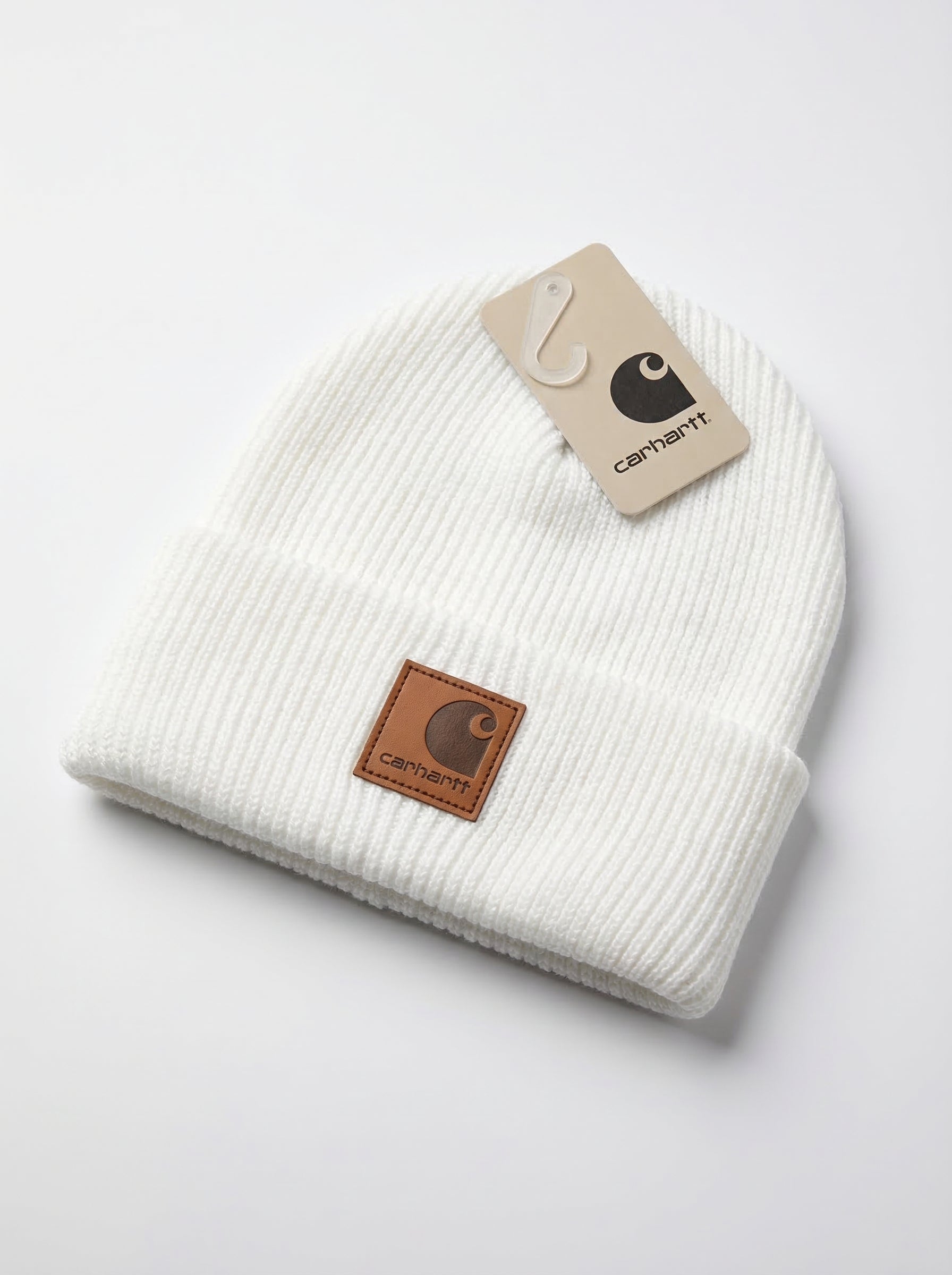 Carhartt Classic Cuffed Beanie Brown Logo