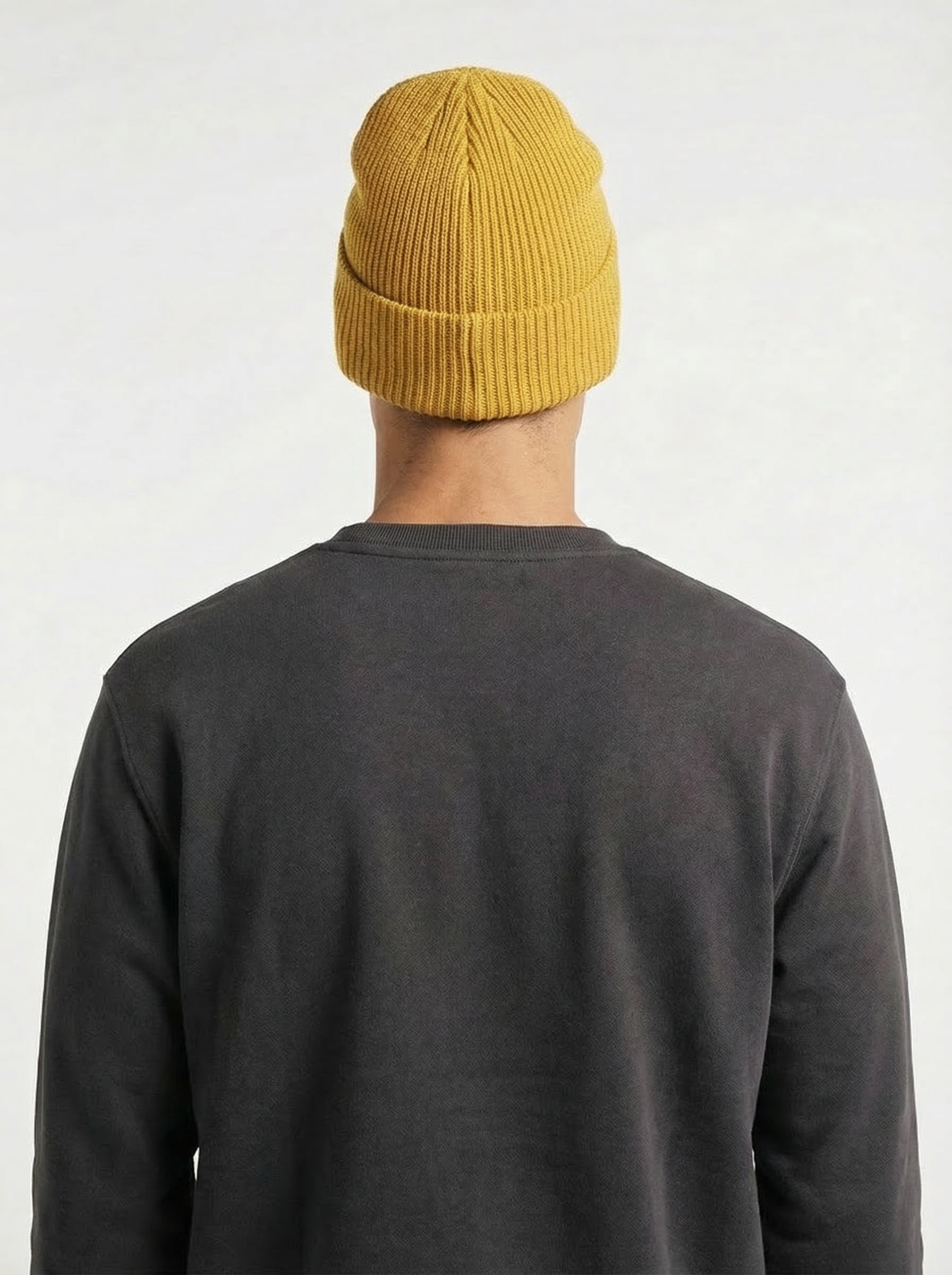 Carhartt WIP Essential Ribbed Knit Beanie with Brown Logo