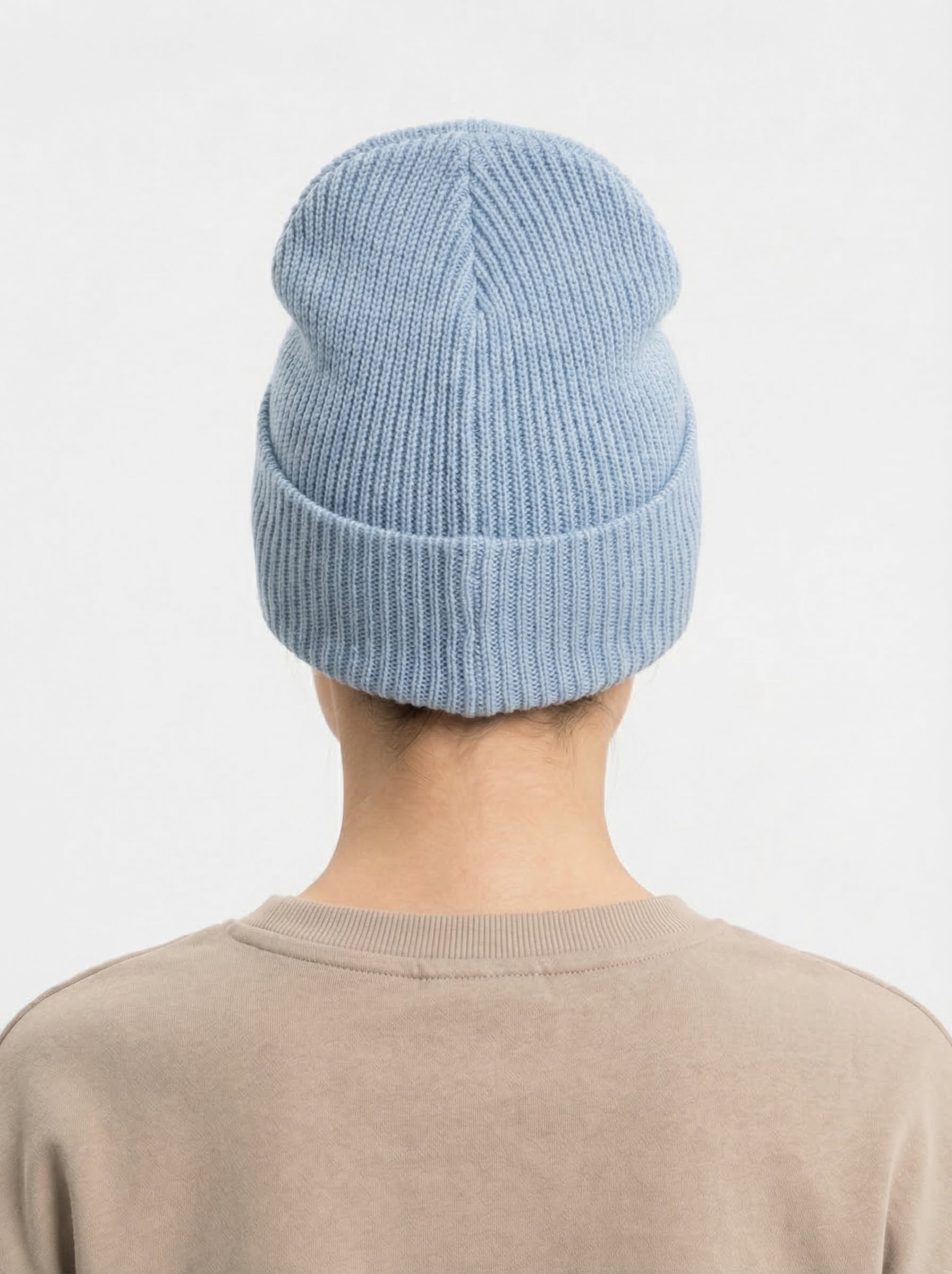Carhartt WIP Essential Ribbed Knit Beanie with Brown Logo