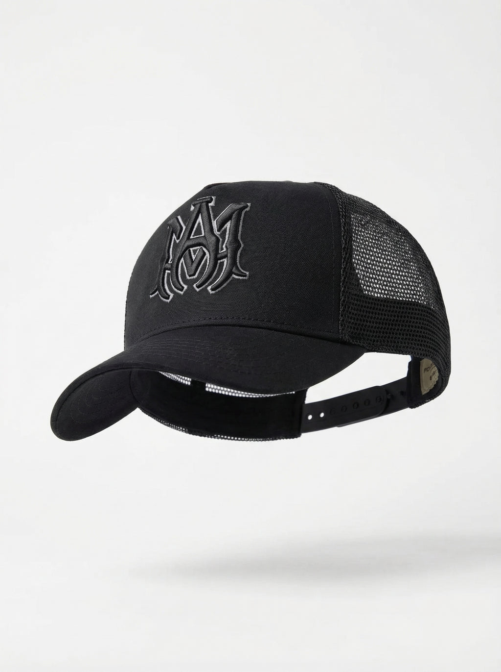 AMIRI MA Core Logo Trucker Hat Black